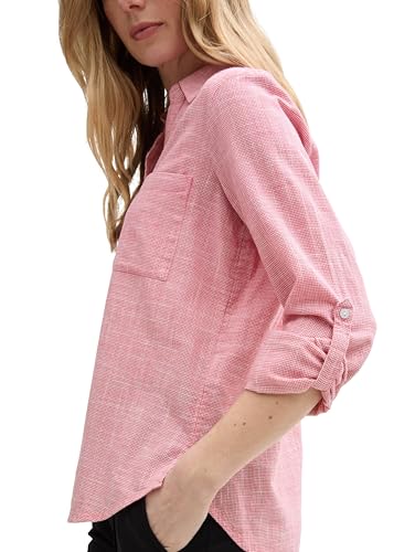 TOM TAILOR Damen Bluse mit Brusttaschen aus Baumwolle 5