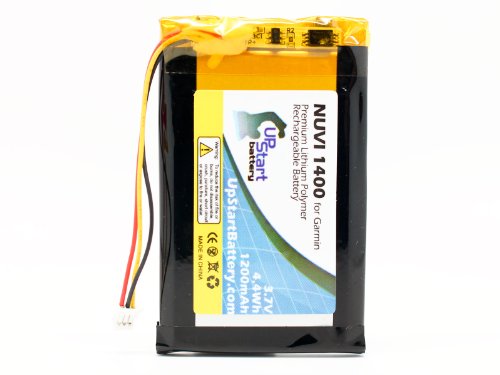Replacement for Nuvi 1400 Battery - Compatible with ED38BD4251U20 GPS Battery (1200mAh 3.7V Lithium Polymer)