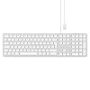 Satechi Aluminium Tastatur kabel silber