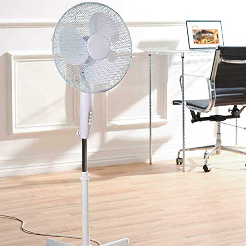 Marksman Elpine 16 Pedestal Stand Fan Cross Leg - White
