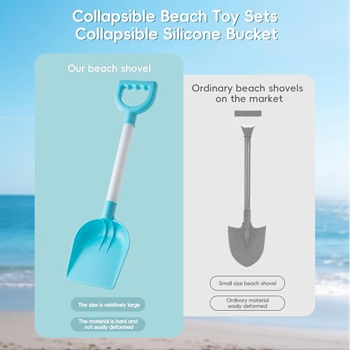 image for Sawaruita Beach Toys for Kids - Sand Toys Set Includes Collapsible Buc