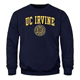 Barnesmith University of California - Irvine UCI Anteaters Adult Unisex Crewneck Sweatshirt, Heritage, Navy, Small