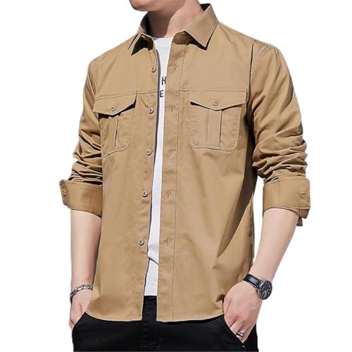 Chemise en coton casual de style japonais pour homme moderne