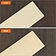 QWORK® Doppelseitiger Abziehleder für Messer (178x52x4 mm) mit Körnung 320 grünem Polierpaste (23g)