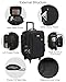 Relavel Rolling Makeup Train Case, Trolley Travel Make Up Case with Adjustable Dividers, Extra Large Makeup Backpack with Wheels, Waterproof Cosmetic Organizer for Makeup Artist, Black