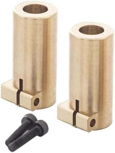 2 Piece for SCX10 II 90046 90047 Special Brass Counterweight Rear Cup Counterweight Replacement Parts - (Color: Gold)