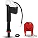 Korky 818BP QuietFILL Universal Toilet Fill Valve and Premium Flapper Easy to Install and Quiet - Made in USA 2 Inch, Black