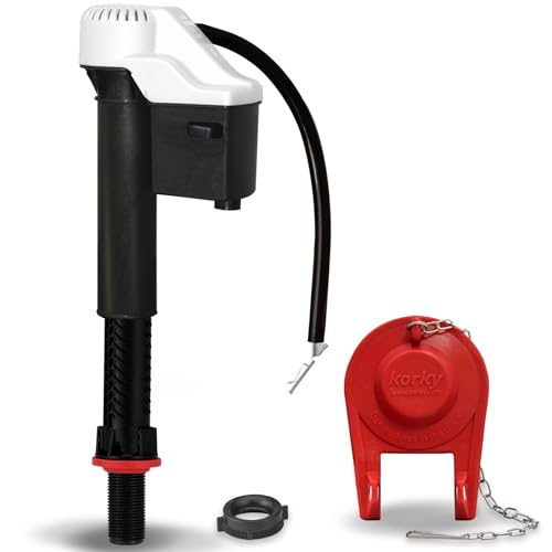 Korky QuietFILL Toilet Fill Valve & Standard 2-Inch Flapper Repair Kit