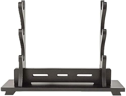 Miniatura 1 de Soporte de espada Katana soporte de pared para espada de madera, soporte de montaje en pared estilo rima china antigua, soporte de exhibición de