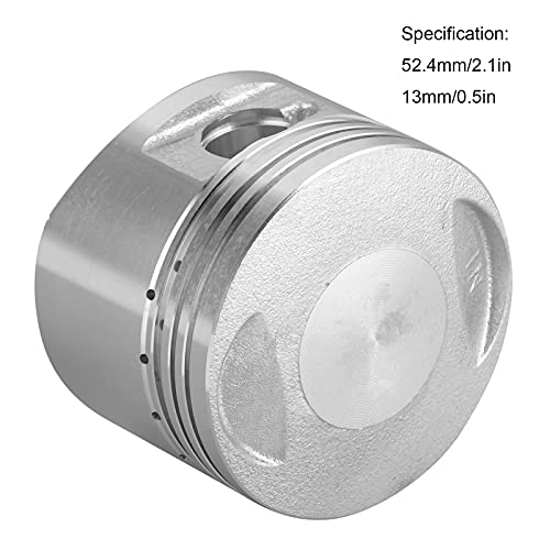 Aramox Kit de anéis de pistão de liga de aço de 52,4 mm 13 mm, adequado para motor de 110cc 125cc PI