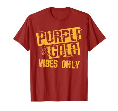 Purple & Gold Game Day Group Shirt for High School Football T-Shirt