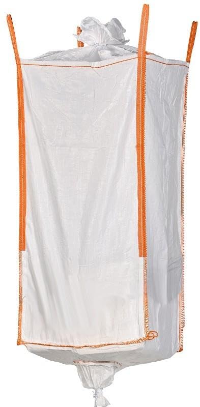 Big Bag 90x90x190cm grand sac de chantier 1.75m³ avec goulotte pour vrac lot de 10