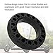 Dilwe 60/70‑6.5 Tires, Stretchable Explosion Proof Solid Tire with Good Shock Absorption Effect Compatible for G30 Rubber Electric Scooter Parts Electric car Scooter