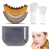 DULZEN Cepillos Faciales Exfoliantes Cepillos Faciales para Contorno Linfático Cepillo Facial de Cepillado en Seco Cepillo de masaje facial Cepillo exfoliante suave, para Limpieza