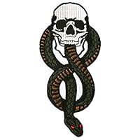 Toppa ricamata da applicare con ferro da stiro o cucitura, tema: Occhio che tutto vede, serpente boa