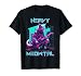 Vaporwave 80s Cat Playing Guitar Cyberpunk Meowtal T-Shirt