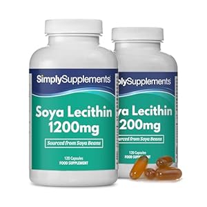 Lecithin 1200 mg Kapseln | Hochreines Sojalecithin | 240 Kapseln | GMP-zertifiziert & in Großbritannien hergestellt | Natürlich im Körper vorhanden | Essentielle Quelle für Phospholipide