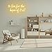 Xixkilly To Live For The Hope Of It All Neon Sign Letter Neon Light Warm White Led Neon Signs for Calssroom Hospital Bedroom Decoration