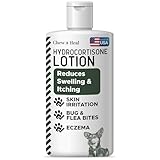 Chew + Heal Labs Hydrocortisone Lotion for Dogs - 4 oz Anti Itch Cream for Irritated Skin, Flea Bites, Itching, and More - Made in The USA