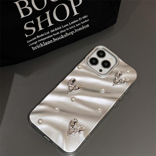 Coque iPhone 14 Pro antichoc souple cœur et papillon