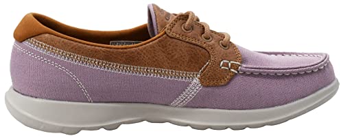 Skechers Skechers Women's Go Walk Lite Boat Shoe, Light Mauve, 6.5 M US