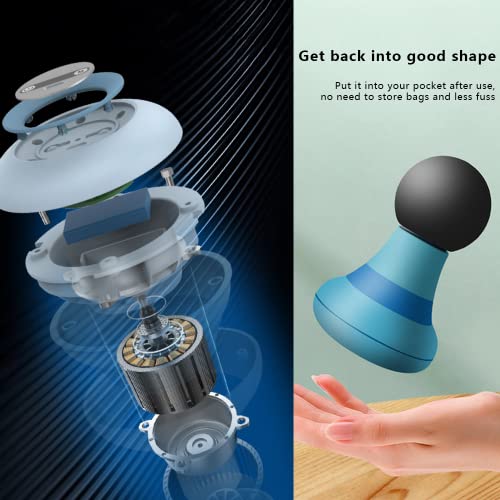 Upgraded Mini Electric Fascia Massager Blue #TOP4