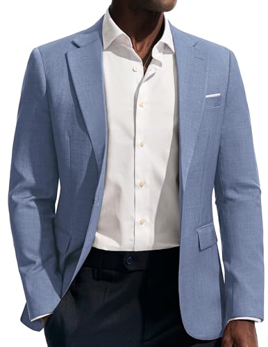 PJ PAUL JONES Herren Blazer Jersey Regular Fit Freizeit Sportlich 2 Knöpfe Hochzeitsanzug Jackett fâ€¦ – Miniatur