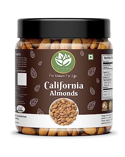 Image of Go Vegan Pure Almond & Cashew - 500gm (250gm*2) kaju badam | Dry Fruit Combo Pack