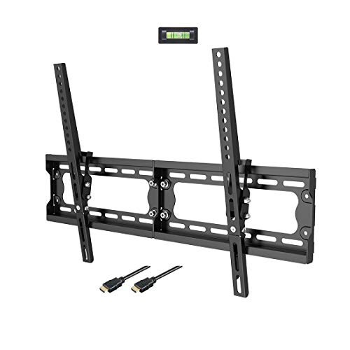 Loctek Super Slim T7M Low Profile Tilt TV Wall Mount Bracket 165 lbs Loading Capacity Max VESA 600 x 400 for 32-65 inch LCD LED Plasma TVs