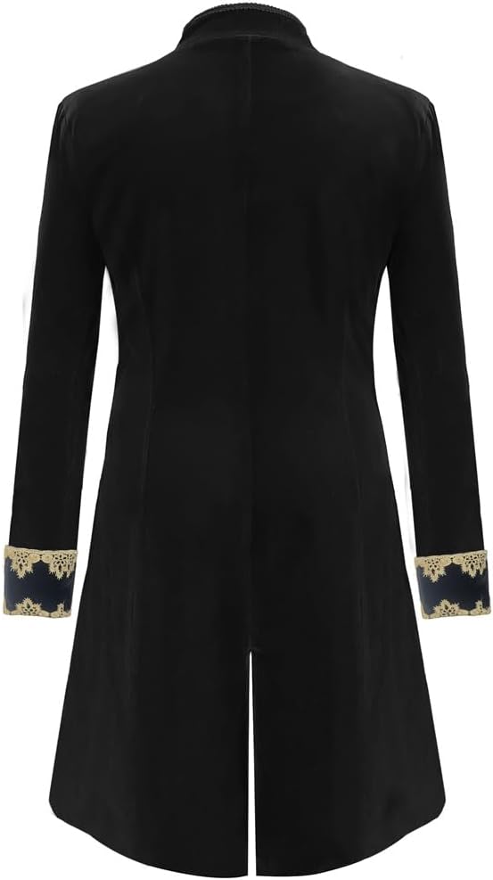Apocrypha Mens Steampunk Jacket Gothic Victorian Renaissance Frock Coat - Image 3