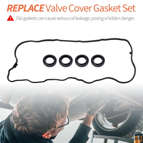 Image of HiSport Engine Valve Cover Gasket Kit - Compatible with Honda Civic 1.8L L4 1799cc 2006-2015 - Replace VS50741R