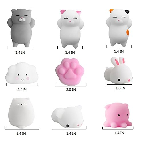 Pansuca Mochi Squishy Toys, 20 Pcs Kawaii Squishies Toys For Kids,Mini Stress Reliever Anxiety Animal Toys,Easter Basket Stuffers, Party Favors, Stocking Stuffers For Kids Boys Girls #TOP4