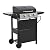 3-Burner Gas Grill Stainless Steel, Barbecue Grill Cart with 2 Side Tables Shelves for Camping/Outdoor Cooking/Patio and Garden - Black (3 Burner)