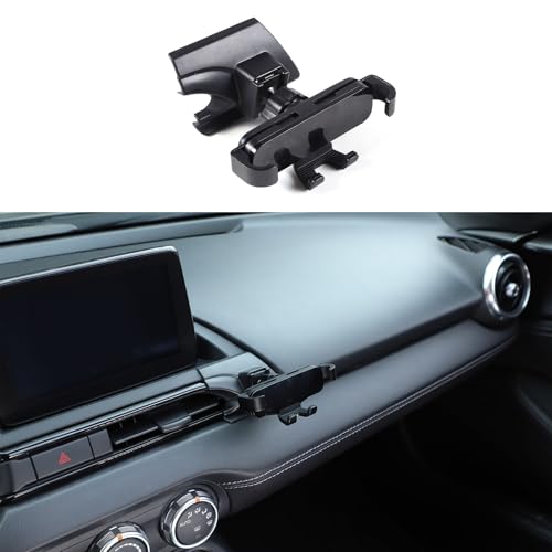 Robusta base del supporto: il design di fissaggio aggiornato del supporto per telefono per auto è realizzato in materiale plastico ABS di alta qualità, che è più stabile e non facile da scivolare anche su strade stradali accidentate. Lunga durata. Ti offre un'esperienza di guida più sicura e migliore.