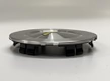 1PC Wheel Hub Cap 9595108 for Trailblazer EXT 2004-2009 Center Cap, Brushed Silver with Yellow Emblem, 17