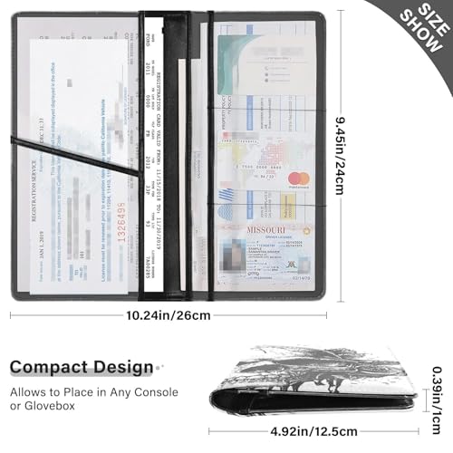 Organizador para auto de cuero miniatura 3
