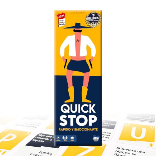 QuickStop Juegos de Mesa para Familia y Amigos Dinámico y Divertido De 2 a 7 Jugadores Gran Premio del Juguete 2024… — oferta en Amazon