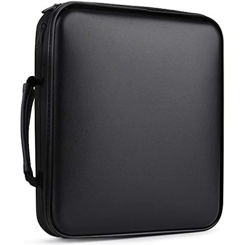 Fansport CD Case 160 Capacity DVD Case Organizer CD/DVD Case, CD Case Storage DVD Organizer Case DVD Booklet CD/DVD Holder Case DVD Book Heavy Duty DVD Case Book Wallet Cover