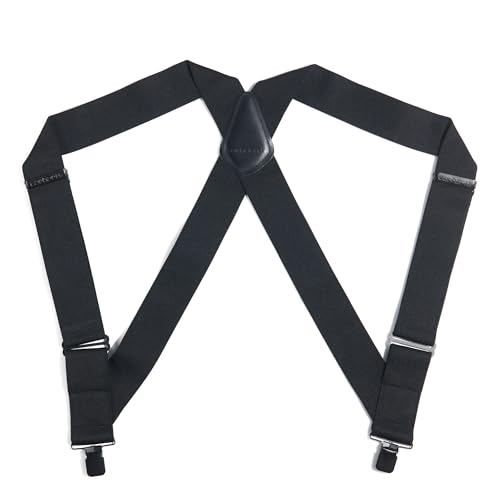 Carhartt Mens Rugged Flex Full Swing Side Clip Elastic Suspenders Black One Size