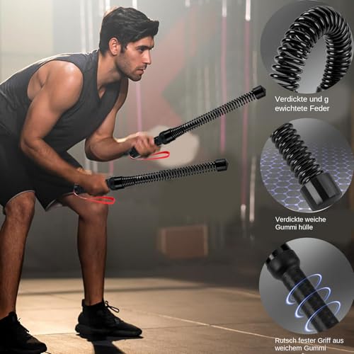 Cuerdas de combate pesadas con dispositivo de fitness portátil para entrenamiento de fuerza al aire libre 7