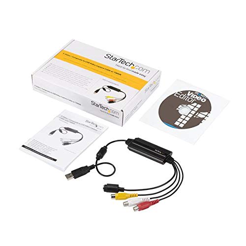 Startech.com Usb Video Capture Adapter Cable - S-Video/Composite To Usb 2.0 Sd Video Capture Device Cable - Twain Support - Analog To Digital Converter For Media Storage - Windows Only (Svid2Usb232) #TOP7