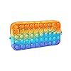 通用 Push Fidget Potlood Case, grote capaciteit siliconen pennenzak organizer, regenboog pop bubble Fidget speelgoed voor…
