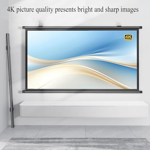 Pantalla manual para proyector HD 72 pulgadas 4:3 miniatura 5