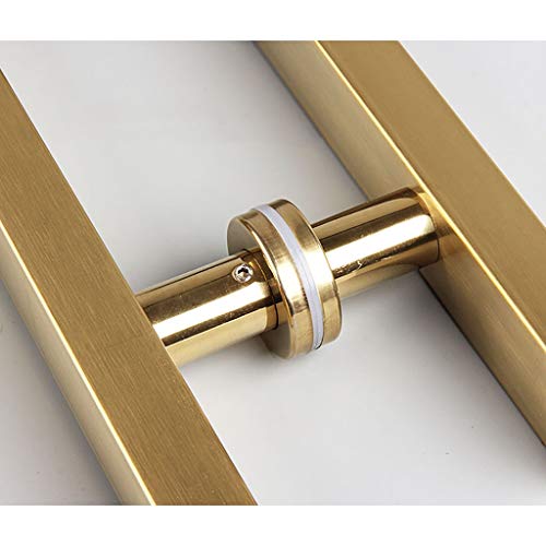 Poignée de porte en verre push-pull dorée pour sécuriser et embellir