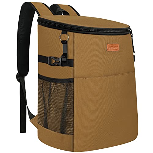 Camping Cooler Backpack 30 Cans, Soft Backpack Coolers Insulated Leak Proof Travel Cooler Bag Waterproof Lunch Picnic Beach Work Trip Thermal Bag Drink Beverage Beer Bag Cooler #TOP15