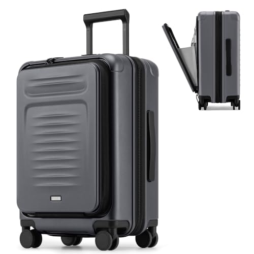 Coolife Coolife Expandable Luggage with TSA Lock Carry On Grey