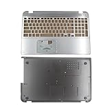Origen: China continental UAMOU Nuevo Compatible for Toshiba Satellite P55-A P55T-A P55t-A5202 Palmrest Cubierta Estuche Superior/Estuche de Base Inferior for computadora portátil Cheerfully (Color : C and D Shell)