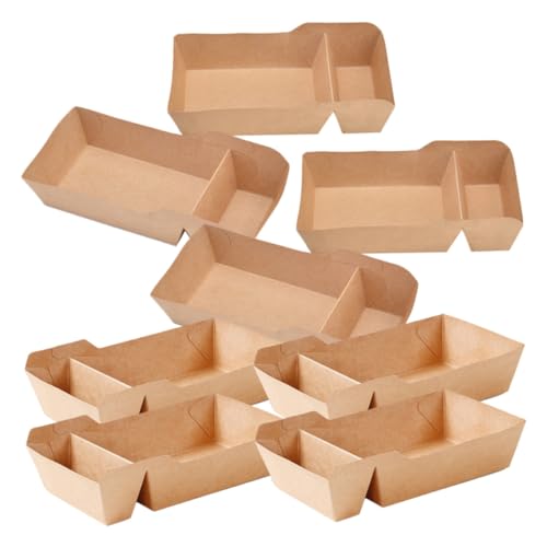 FUNOMOCYA 40pcs Snack Boxes Greaseproof Paper French Fries Serving Containers for Parties Celebrations and Candy and Attractive Design for Snacks and Treats
