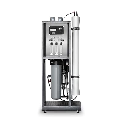 Brio CROS4800 2-Membrane Commercial Reverse Osmosis System, Up to 75% Recovery & 3 GPM, 5-Micron Sediment Filter Incl., Made in Europe