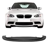 Front Bumper Lip Compatible with 2008-2013 BMW E92 E93 E90 M3 Series Coupe Sedan, CRT Style PU Black Front Lip Spoiler Splitter by IKON MOTORSPORTS, 2009 2010 2011 2012